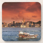 Harbour von Hongkong bei Sunset Untersetzer (Vorderseite)