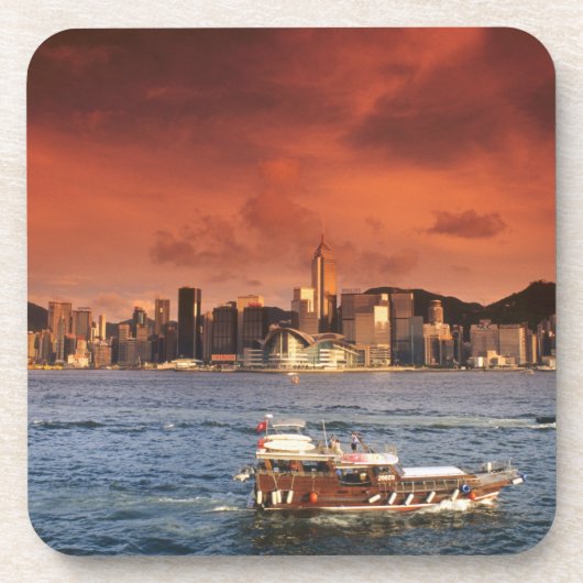 Harbour von Hongkong bei Sunset Untersetzer (Vorderseite)