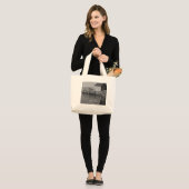Harbour Wharf (B&W) Bag Jumbo Stoffbeutel (Vorderseite (Model))