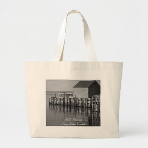 Harbour Wharf (B&W) Bag Jumbo Stoffbeutel
