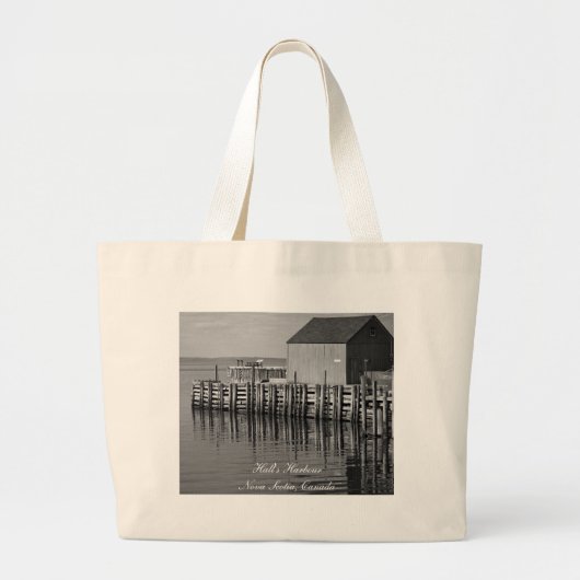 Harbour Wharf (B&W) Bag Jumbo Stoffbeutel (Vorne)