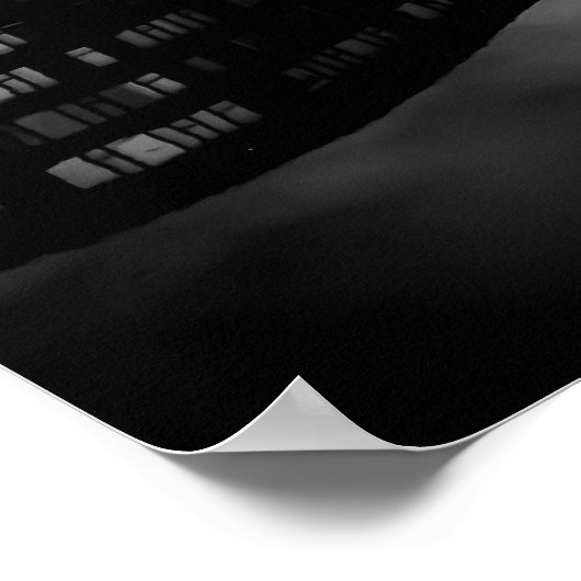 Harbourside Reflektion im Winter - Duisburg Poster (Ecke)