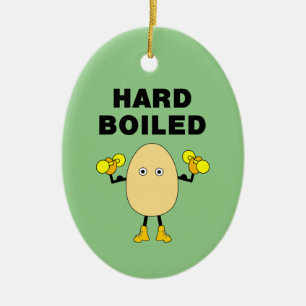 Hard Boiled Body Builder Keramik Ornament