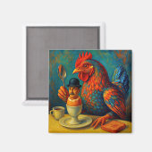 Hard-Boiled Human - Fowl Play at Breakfast Magnet (Vorderseite/Rückseite)