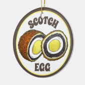 Hard Boiled Scotch Eggs UK British Snack Food Keramik Ornament (Links)