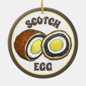Hard Boiled Scotch Eggs UK British Snack Food Keramik Ornament (Hinten)