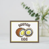 Hard Boiled Scotch Eggs UK British Snack Food Postkarte (Stehend Vorderseite)