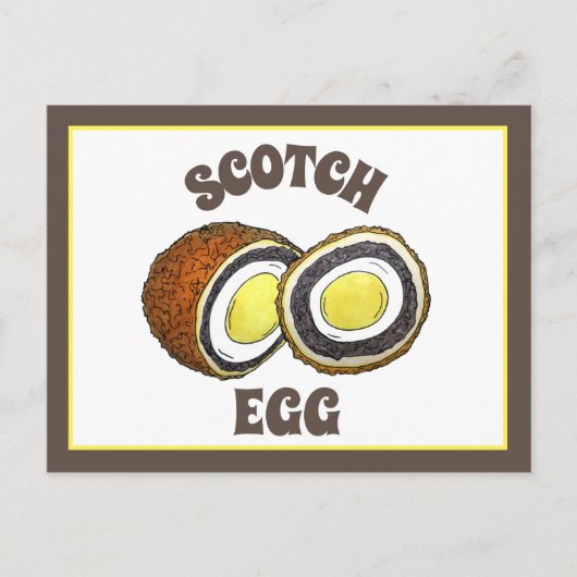 Hard Boiled Scotch Eggs UK British Snack Food Postkarte (Vorderseite)