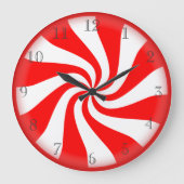 Hard candy peppermint clock große wanduhr (Vorderseite)