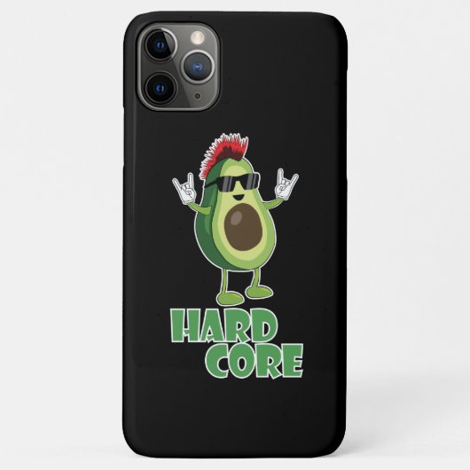 Hard Core Avocado Funny Case-Mate iPhone Hülle (Rückseite)