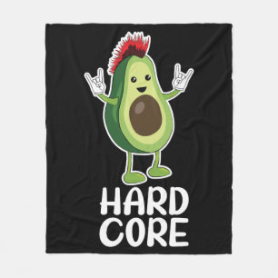 Hard Core Avocado Funny Fleecedecke