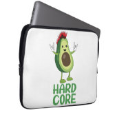 Hard Core Avocado Funny Laptopschutzhülle (Vorne Rechts)