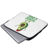 Hard Core Avocado Funny Laptopschutzhülle (Vorne Knopf)