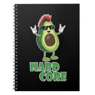 Hard Core Avocado Funny Notizblock