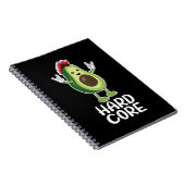 Hard Core Avocado Funny Notizblock (Rechte Seite)