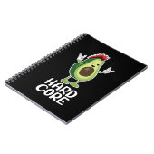 Hard Core Avocado Funny Notizblock (Linke Seite)