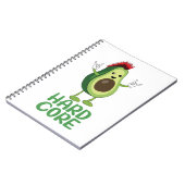 Hard Core Avocado Funny Notizblock (Linke Seite)
