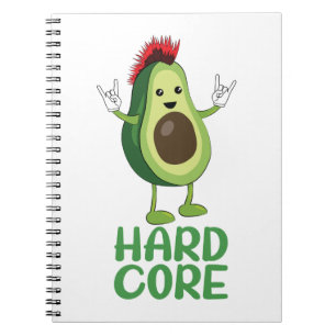 Hard Core Avocado Funny Notizblock