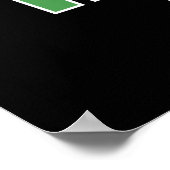 Hard Core Avocado Funny Poster (Ecke)