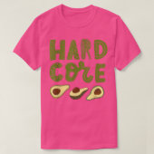 Hard Core Avocado Funny T-Shirt (Design vorne)