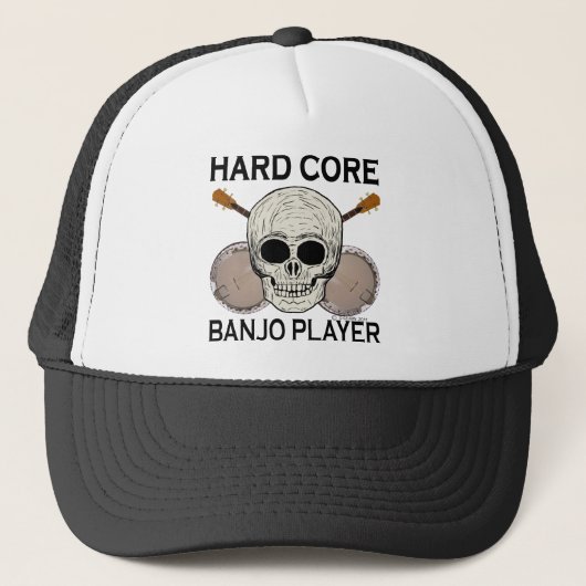 Hard Core Banjo Player Truckerkappe (Vorderseite)