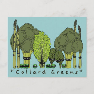 Hard Core Collard Greens Postkarte