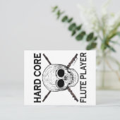 Hard Core Flute Player Postkarte (Stehend Vorderseite)