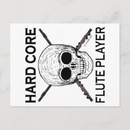 Hard Core Flute Player Postkarte