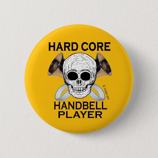Hard Core Handbell Player Button (Vorderseite)