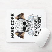 Hard Core Handbell Player Mousepad (Mit Mouse)
