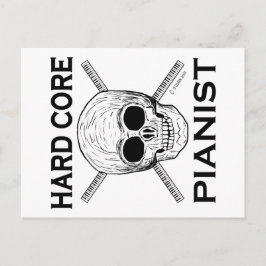 Hard Core Pianist Postkarte