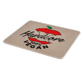 Hard Core Vegan, Apple Core Vegan, Hardcore Vegan Schneidebrett (Ecke)