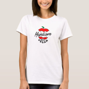 Hard Core Vegan, Apple Core Vegan, Hardcore Vegan T-Shirt