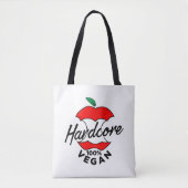 Hard Core Vegan, Apple Core Vegan, Hardcore Vegan Tasche (Vorderseite)