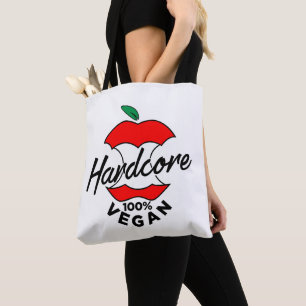Hard Core Vegan, Apple Core Vegan, Hardcore Vegan Tasche