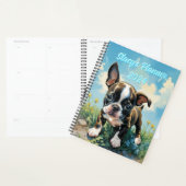 Hard Cover Customizable Boston Terrier 2024 Planer (Anzeige)