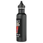 Hard Dickens Cider Funny Girl Whiskey und BierApp Edelstahlflasche (Rechts)