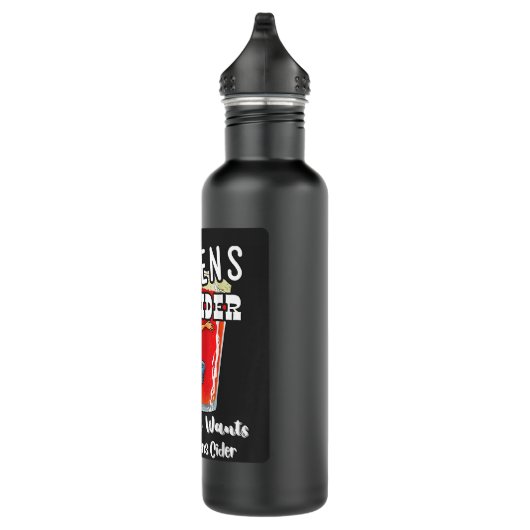 Hard Dickens Cider Funny Girl Whiskey und BierApp Edelstahlflasche (Rechts)