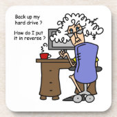 Hard Drive Back Up Humorous Getränkeuntersetzer (Vorderseite)