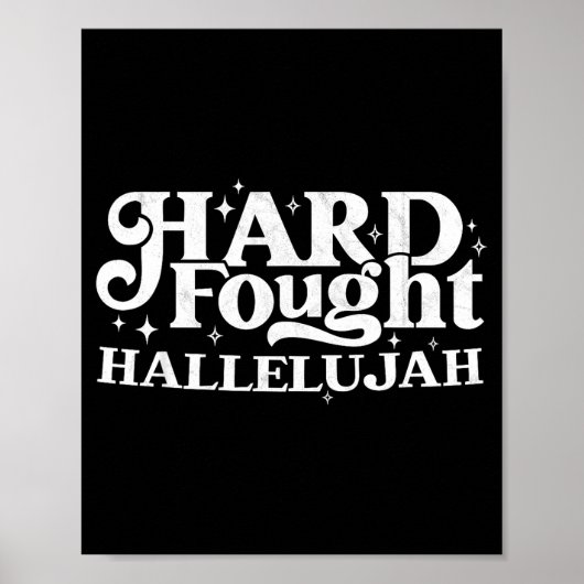 Hard Fought Hallelujah Poster (Vorne)