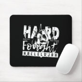 Hard Fought Hallelujah Praise Jesus Bible Verse Ch Mousepad (Mit Mouse)
