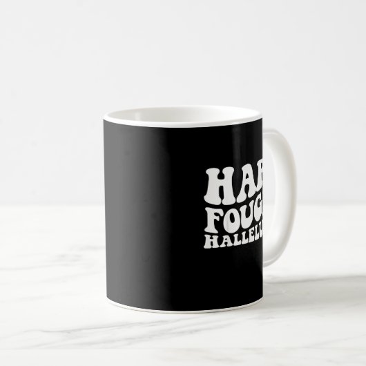 Hard Fought Hallelujah Retro Groovy Jesus Kaffeetasse (VorderseiteRechts)
