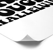 Hard Fought Hallelujah Retro Jesus Poster (Ecke)