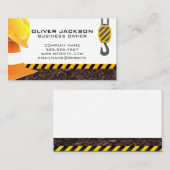 Hard Hat | Baukone und -krane Visitenkarte (Vorne/Hinten)