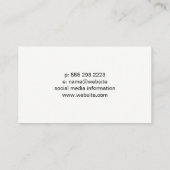 Hard-Hat-Baustelle | Builder Visitenkarte (Rückseite)