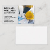 Hard Hat Blue Prints | Architekt Visitenkarte (Vorne/Hinten)