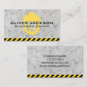 Hard Hat Builder | Construction Visitenkarte (Vorne/Hinten)