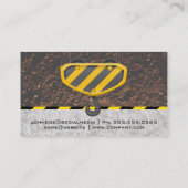 Hard Hat Hammers | Pulley Hook | Konstruktion Visitenkarte (Rückseite)