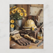 Hard Hat Holiday Postkarte (Vorderseite)