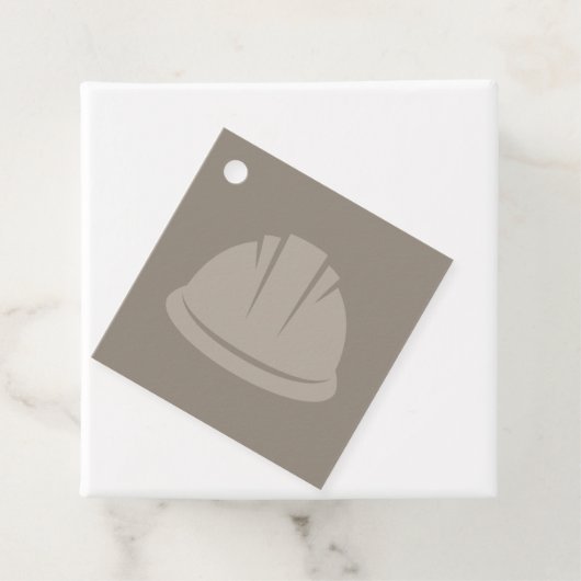 Hard Hat Konstruktion Icon CUSTOM FARBE Geschenkanhänger (Beispiel)